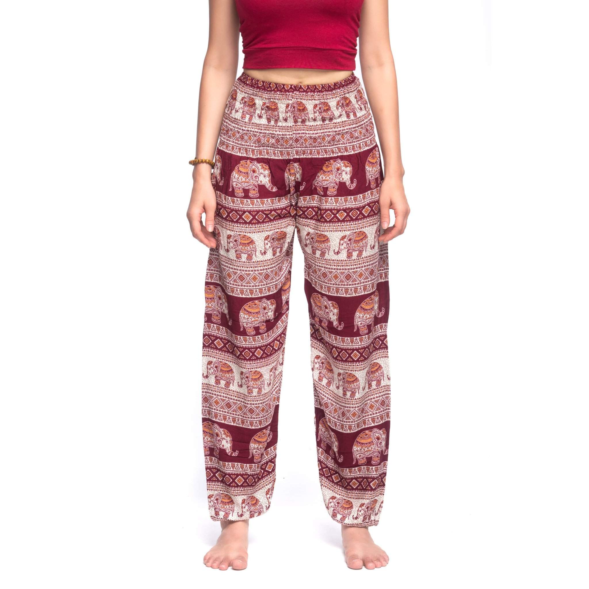 ANGKOR PANTS - Elastic Waist Elepanta Elastic Waist Pants - Buy Today Elephant Pants Jewelry And Bohemian Clothes Handmade In Thailand Help To Save The Elephants FairTrade And Vegan