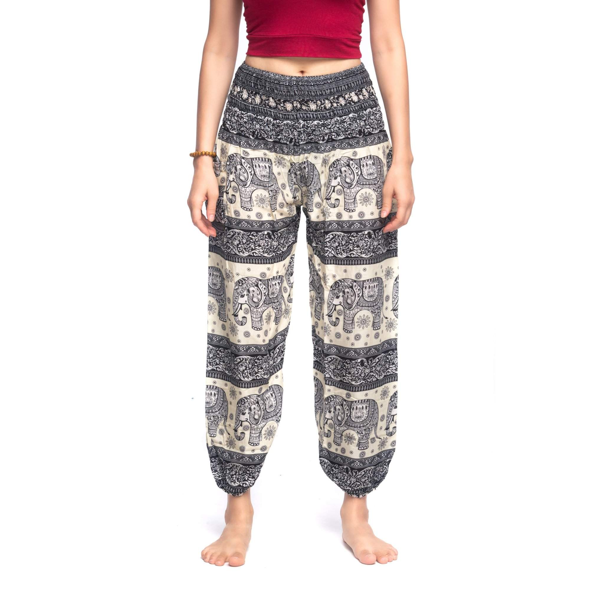 BALI PANTS - Elastic Waist Elepanta Elastic Waist Pants - Buy Today Elephant Pants Jewelry And Bohemian Clothes Handmade In Thailand Help To Save The Elephants FairTrade And Vegan