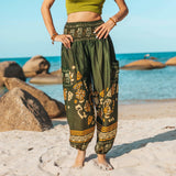 BURMA PANTS - Elastic Waist Elepanta Elastic Waist Pants - Buy Today Elephant Pants Jewelry And Bohemian Clothes Handmade In Thailand Help To Save The Elephants FairTrade And Vegan