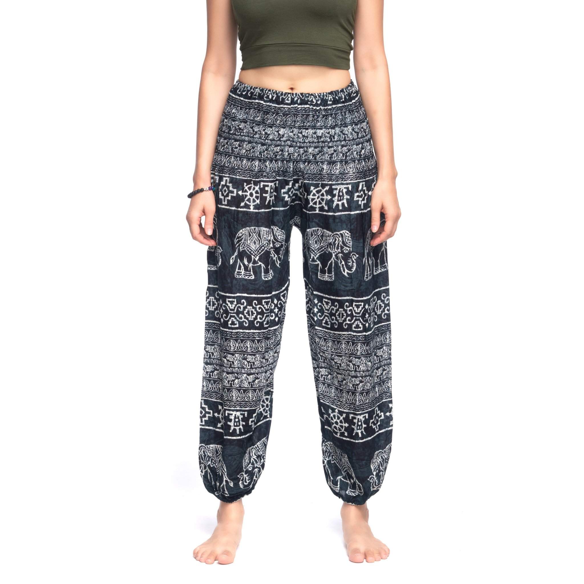 COLOMBO PANTS - Elastic Waist Elepanta Elastic Waist Pants - Buy Today Elephant Pants Jewelry And Bohemian Clothes Handmade In Thailand Help To Save The Elephants FairTrade And Vegan