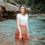 COLOMBO PANTS - Elastic Waist Elepanta Elastic Waist Pants - Buy Today Elephant Pants Jewelry And Bohemian Clothes Handmade In Thailand Help To Save The Elephants FairTrade And Vegan