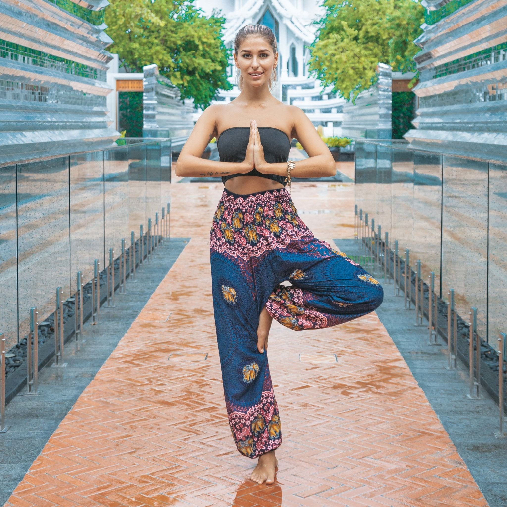 JAIPUR PANTS - Elastic Waist Elepanta Elastic Waist Pants - Buy Today Elephant Pants Jewelry And Bohemian Clothes Handmade In Thailand Help To Save The Elephants FairTrade And Vegan