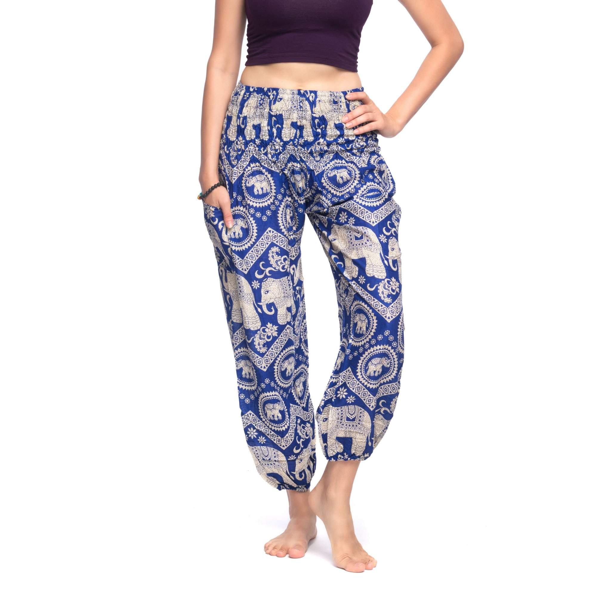 KRABI PANTS - Elastic Waist Elepanta Elastic Waist Pants - Buy Today Elephant Pants Jewelry And Bohemian Clothes Handmade In Thailand Help To Save The Elephants FairTrade And Vegan