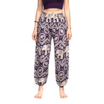 KRABI PANTS - Elastic Waist Elepanta Elastic Waist Pants - Buy Today Elephant Pants Jewelry And Bohemian Clothes Handmade In Thailand Help To Save The Elephants FairTrade And Vegan