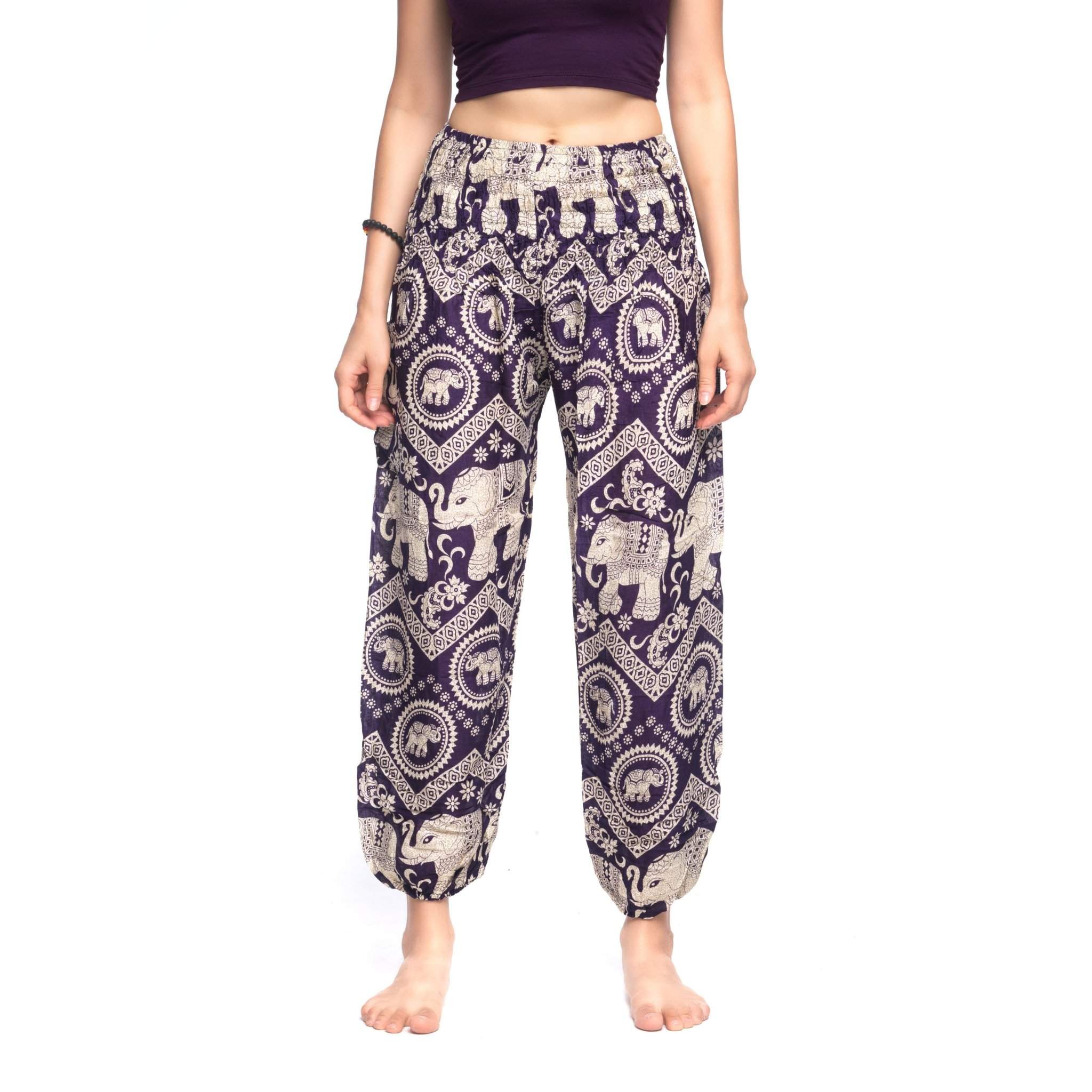 KRABI PANTS - Elastic Waist Elepanta Elastic Waist Pants - Buy Today Elephant Pants Jewelry And Bohemian Clothes Handmade In Thailand Help To Save The Elephants FairTrade And Vegan