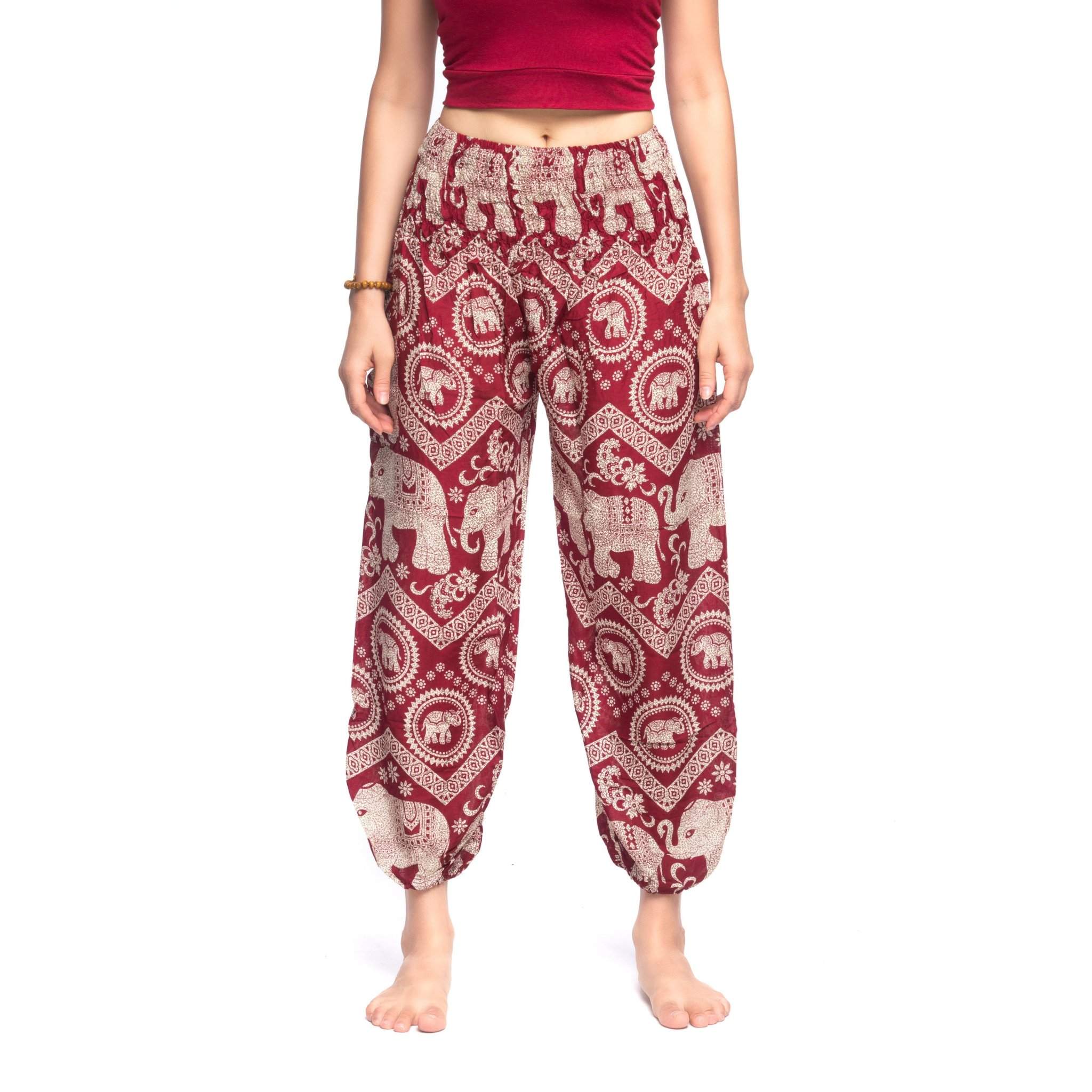 KRABI PANTS - Elastic Waist Elepanta Elastic Waist Pants - Buy Today Elephant Pants Jewelry And Bohemian Clothes Handmade In Thailand Help To Save The Elephants FairTrade And Vegan