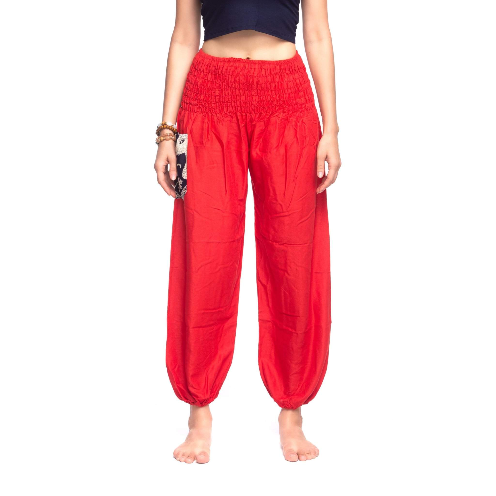 AKUMAL PANTS - Elastic Waist Elepanta Elastic Waist Pants - Buy Today Elephant Pants Jewelry And Bohemian Clothes Handmade In Thailand Help To Save The Elephants FairTrade And Vegan