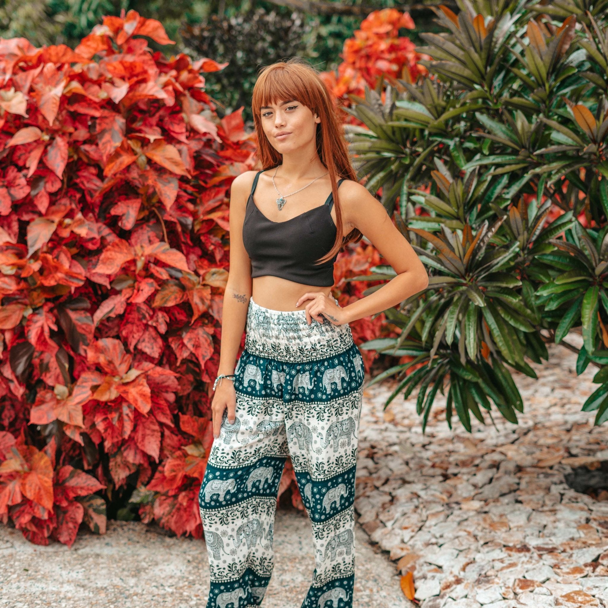 MALI PANTS - Elastic Waist Elepanta Elastic Waist Pants - Buy Today Elephant Pants Jewelry And Bohemian Clothes Handmade In Thailand Help To Save The Elephants FairTrade And Vegan