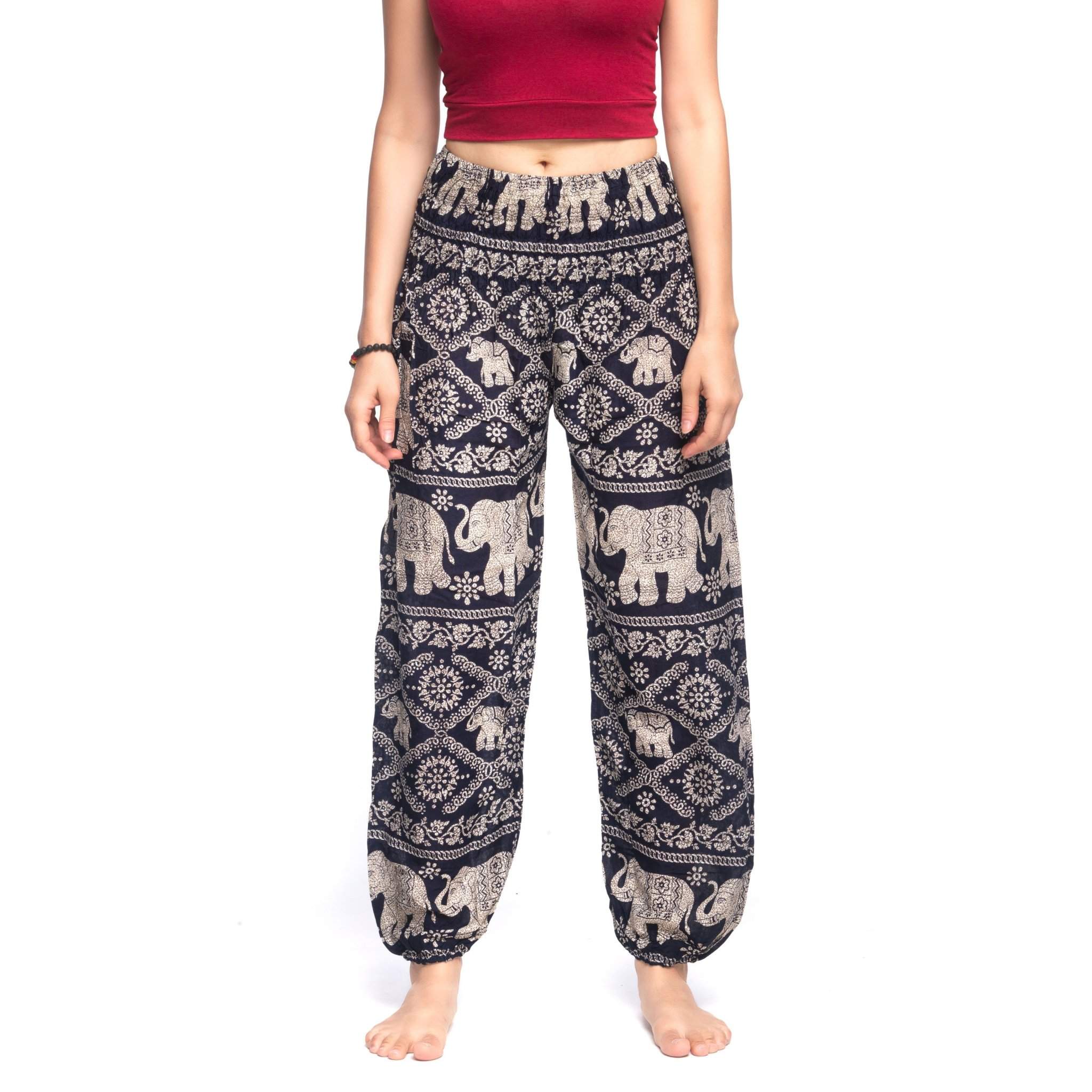 MANDALAY PANTS - Elastic Waists Elepanta Elastic Waist Pants - Buy Today Elephant Pants Jewelry And Bohemian Clothes Handmade In Thailand Help To Save The Elephants FairTrade And Vegan