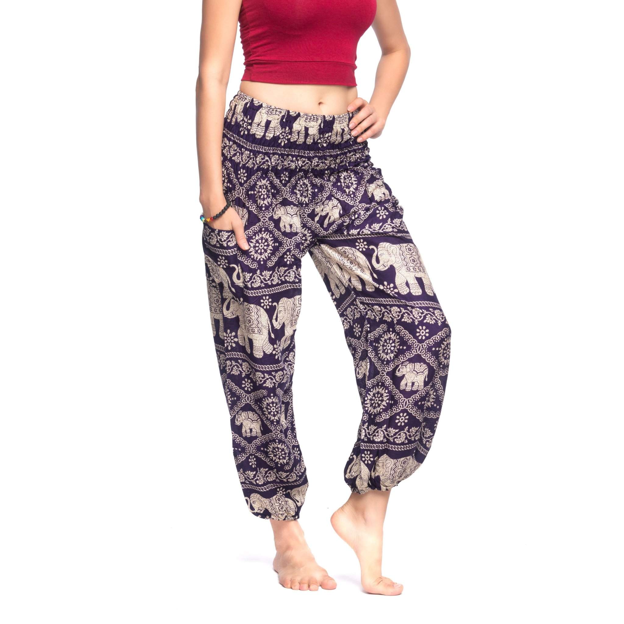 MANDALAY PANTS - Elastic Waists Elepanta Elastic Waist Pants - Buy Today Elephant Pants Jewelry And Bohemian Clothes Handmade In Thailand Help To Save The Elephants FairTrade And Vegan