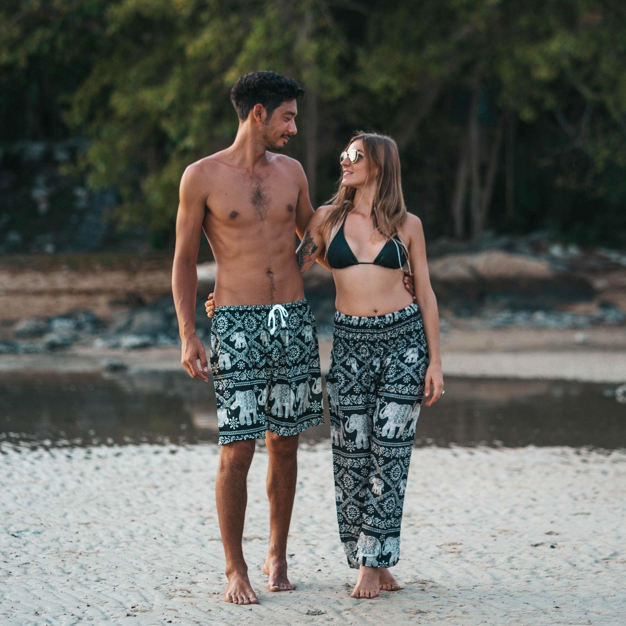 MANDALAY PANTS - Elastic Waists Elepanta Elastic Waist Pants - Buy Today Elephant Pants Jewelry And Bohemian Clothes Handmade In Thailand Help To Save The Elephants FairTrade And Vegan