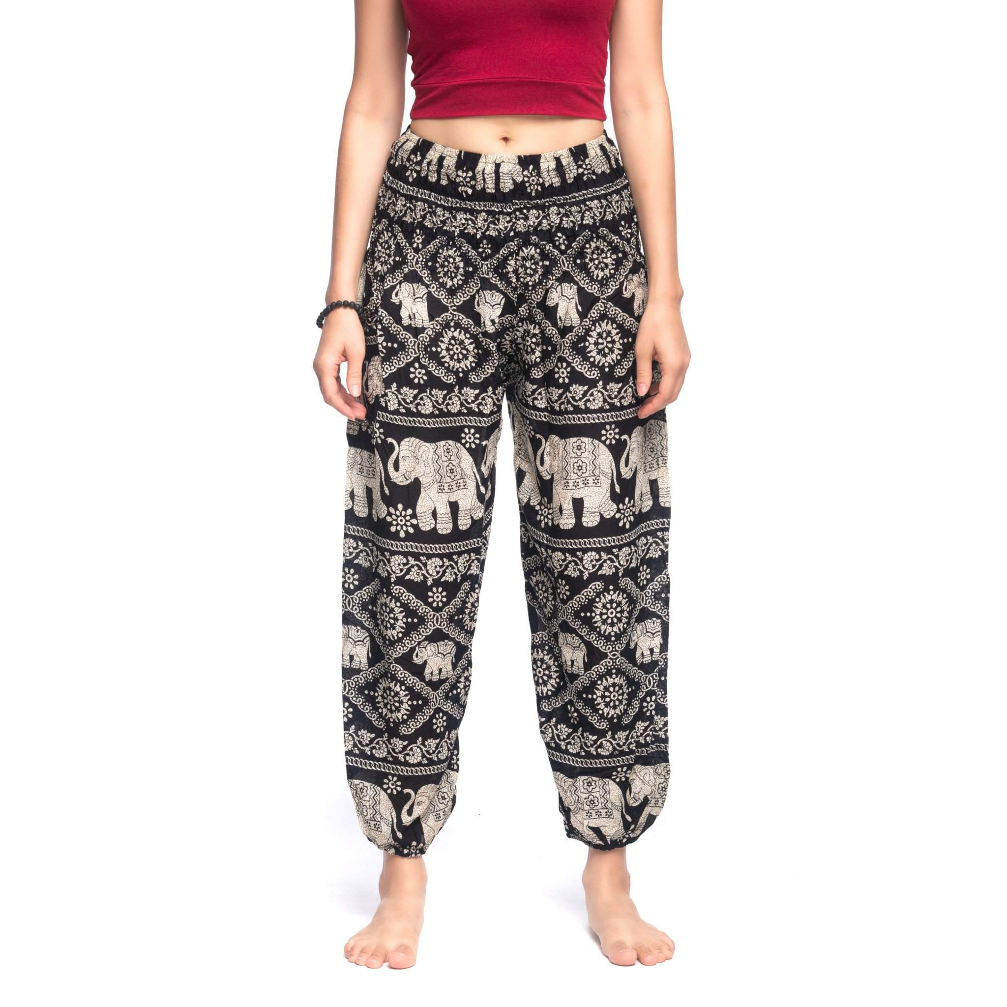 MANDALAY PANTS - Elastic Waists Elepanta Elastic Waist Pants - Buy Today Elephant Pants Jewelry And Bohemian Clothes Handmade In Thailand Help To Save The Elephants FairTrade And Vegan