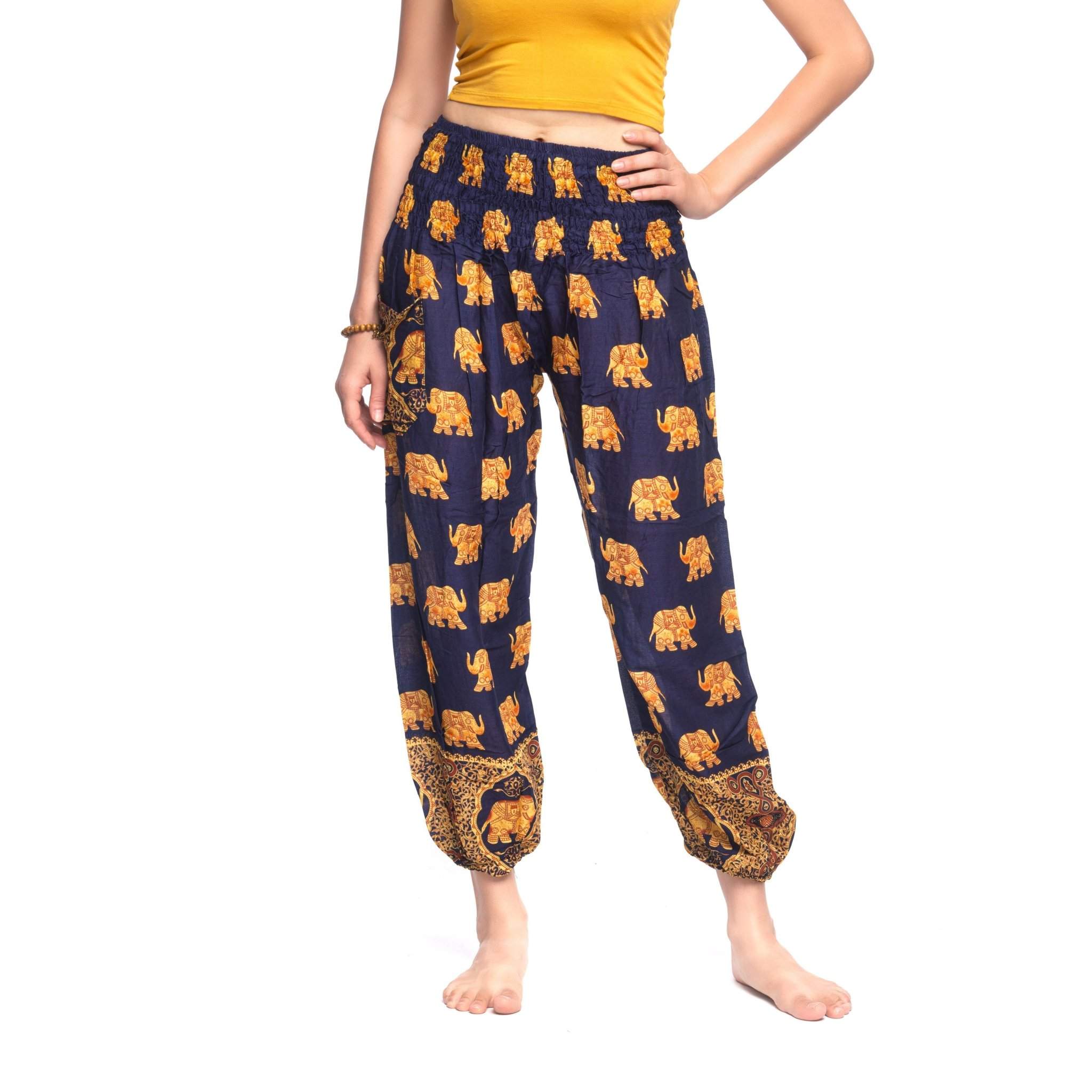 SAVANNA PANTS - Elastic Waist Elepanta Elastic Waist Pants - Buy Today Elephant Pants Jewelry And Bohemian Clothes Handmade In Thailand Help To Save The Elephants FairTrade And Vegan