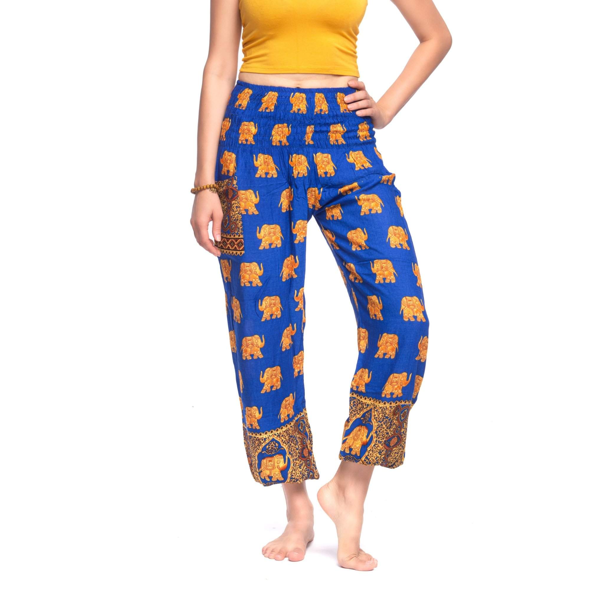 SAVANNA PANTS - Elastic Waist Elepanta Elastic Waist Pants - Buy Today Elephant Pants Jewelry And Bohemian Clothes Handmade In Thailand Help To Save The Elephants FairTrade And Vegan