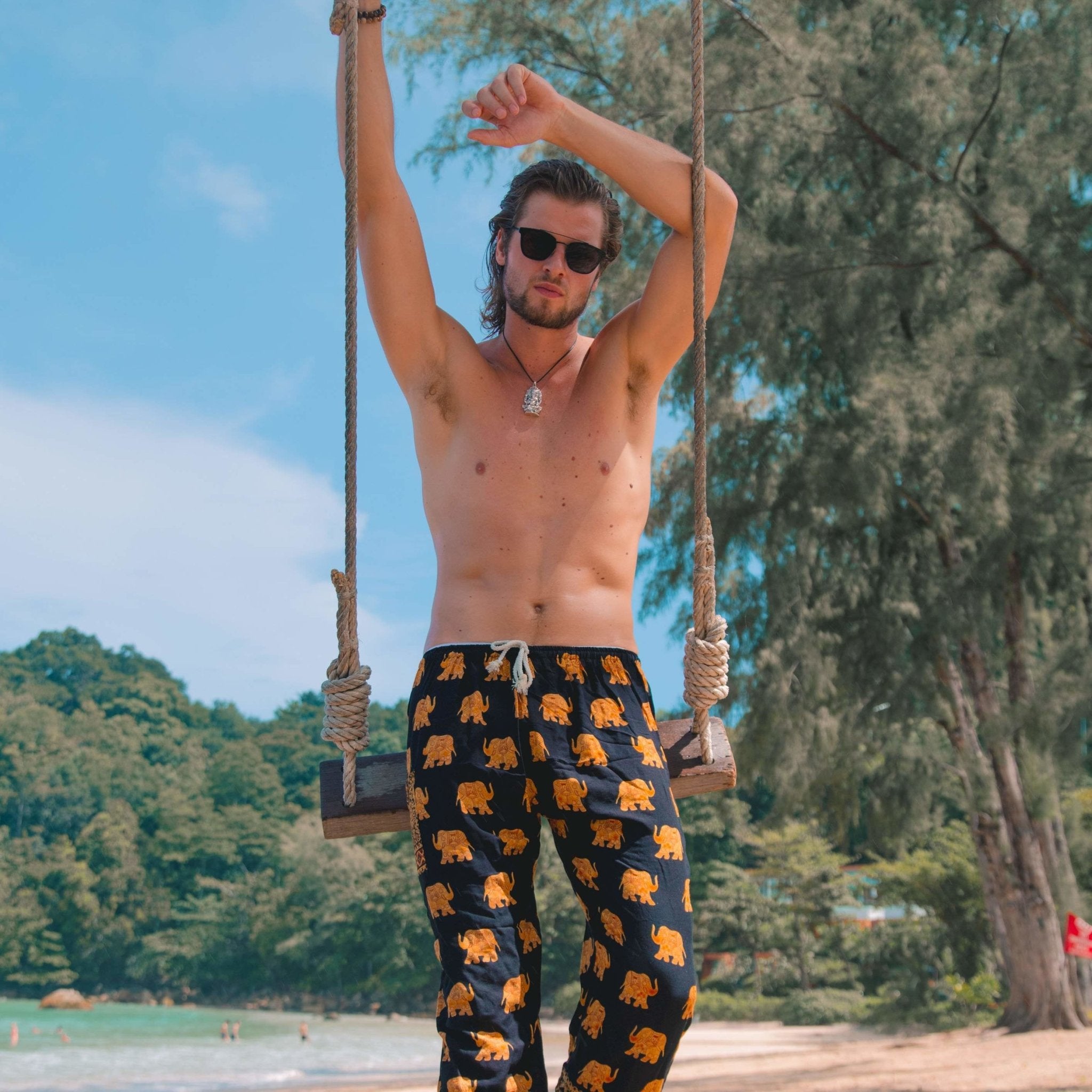 SAVANNA PANTS - Drawstring Elepanta Drawstring Pants - Buy Today Elephant Pants Jewelry And Bohemian Clothes Handmade In Thailand Help To Save The Elephants FairTrade And Vegan