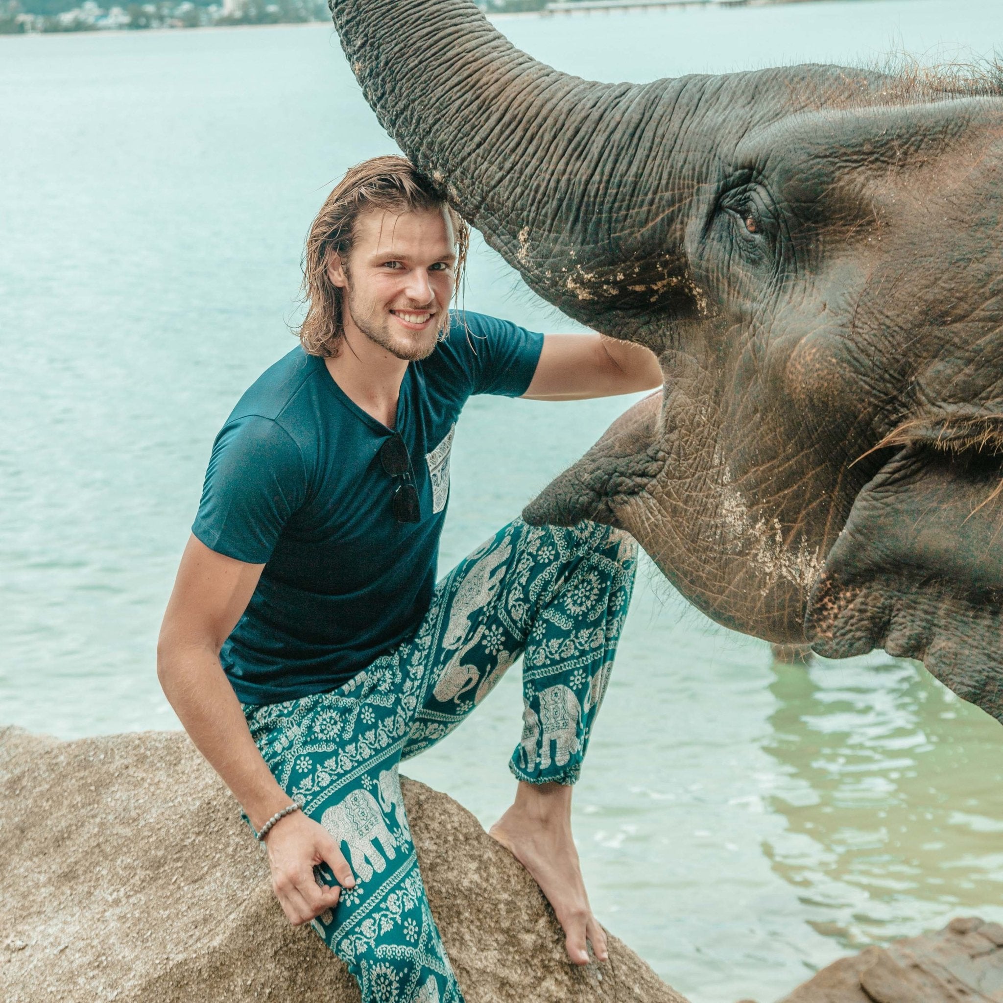 KRABI ELEPHANT T-SHIRT Elepanta T-Shirts - Buy Today Elephant Pants Jewelry And Bohemian Clothes Handmade In Thailand Help To Save The Elephants FairTrade And Vegan
