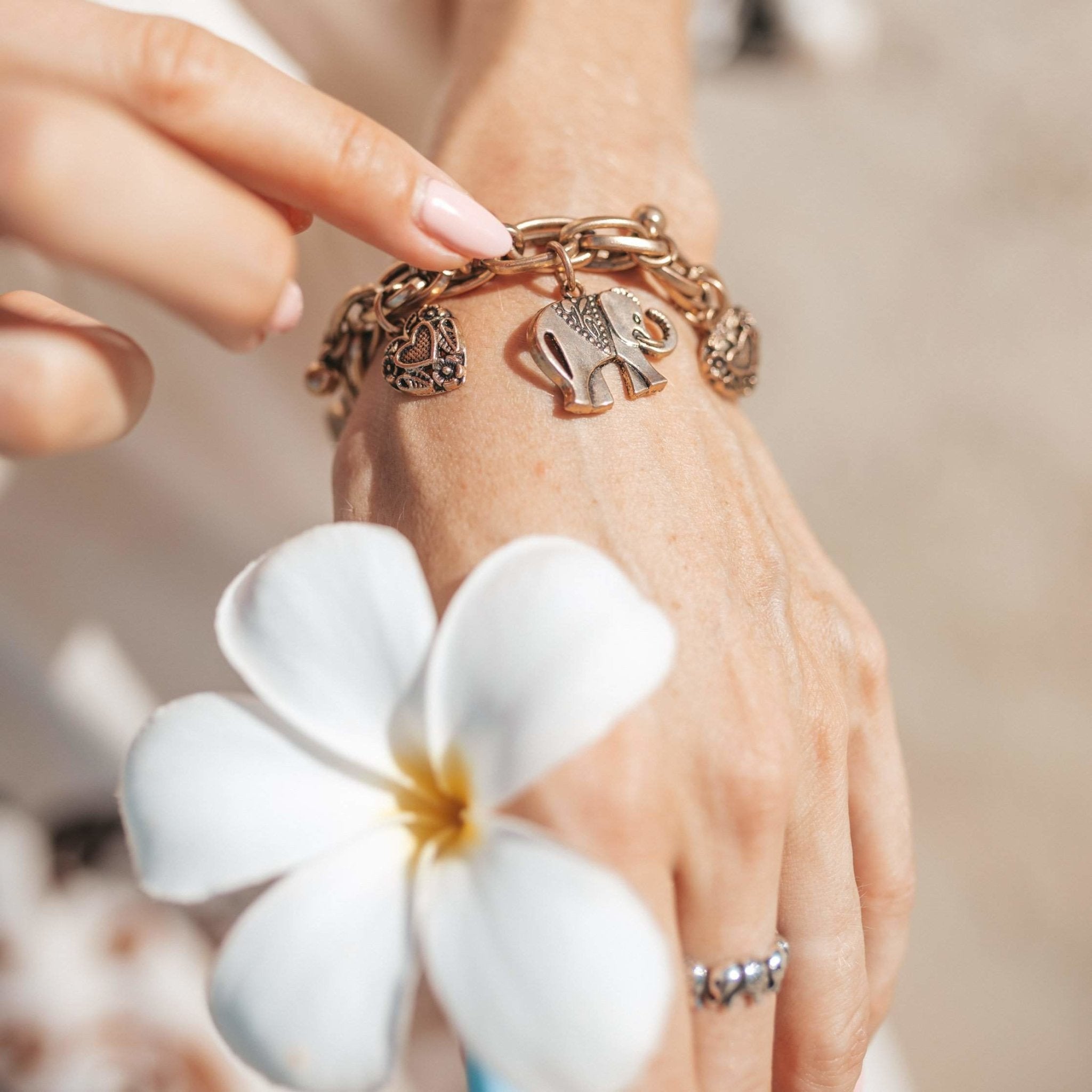 COLOMBO ELEPHANT BRACELET Elepanta Elephant Bracelet - Buy Today Elephant Pants Jewelry And Bohemian Clothes Handmade In Thailand Help To Save The Elephants FairTrade And Vegan