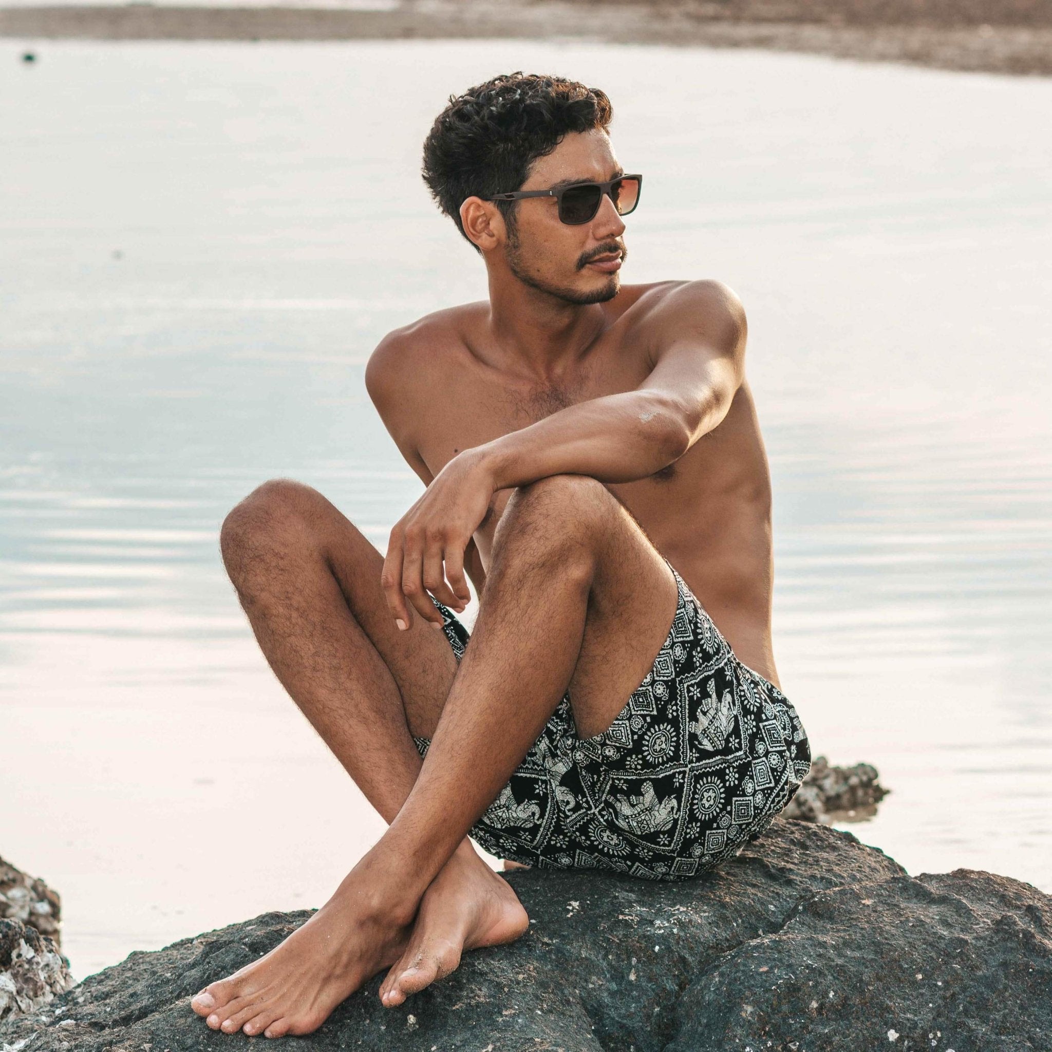 AGRA SHORTS Elepanta Men's Shorts - Buy Today Elephant Pants Jewelry And Bohemian Clothes Handmade In Thailand Help To Save The Elephants FairTrade And Vegan