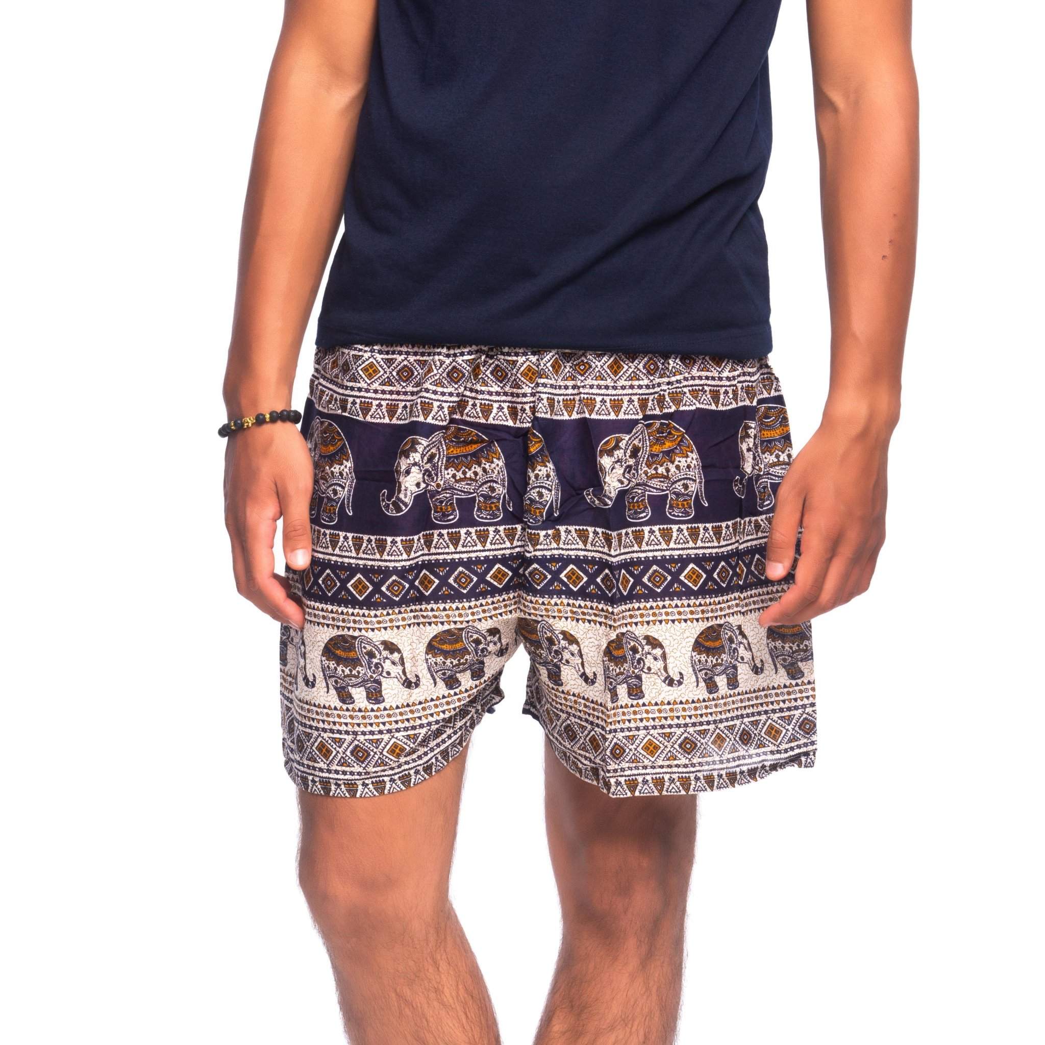 ANGKOR MEN'S SHORTS Elepanta Men's Shorts - Buy Today Elephant Pants Jewelry And Bohemian Clothes Handmade In Thailand Help To Save The Elephants FairTrade And Vegan