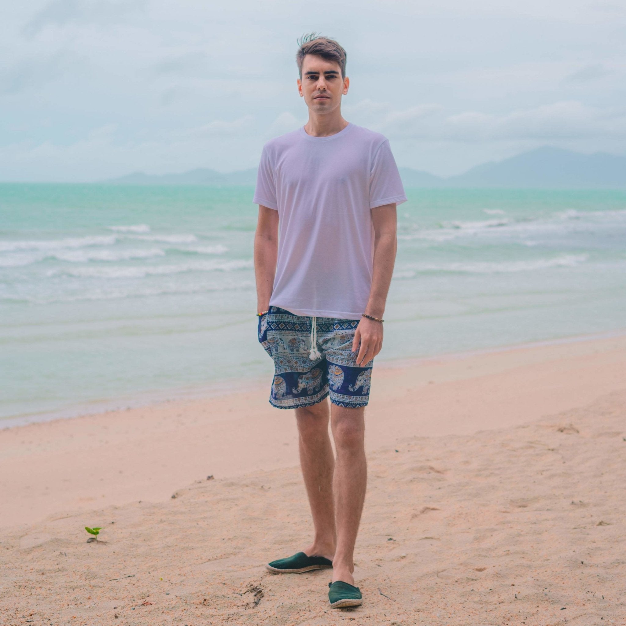 ANGKOR MEN'S SHORTS Elepanta Men's Shorts - Buy Today Elephant Pants Jewelry And Bohemian Clothes Handmade In Thailand Help To Save The Elephants FairTrade And Vegan