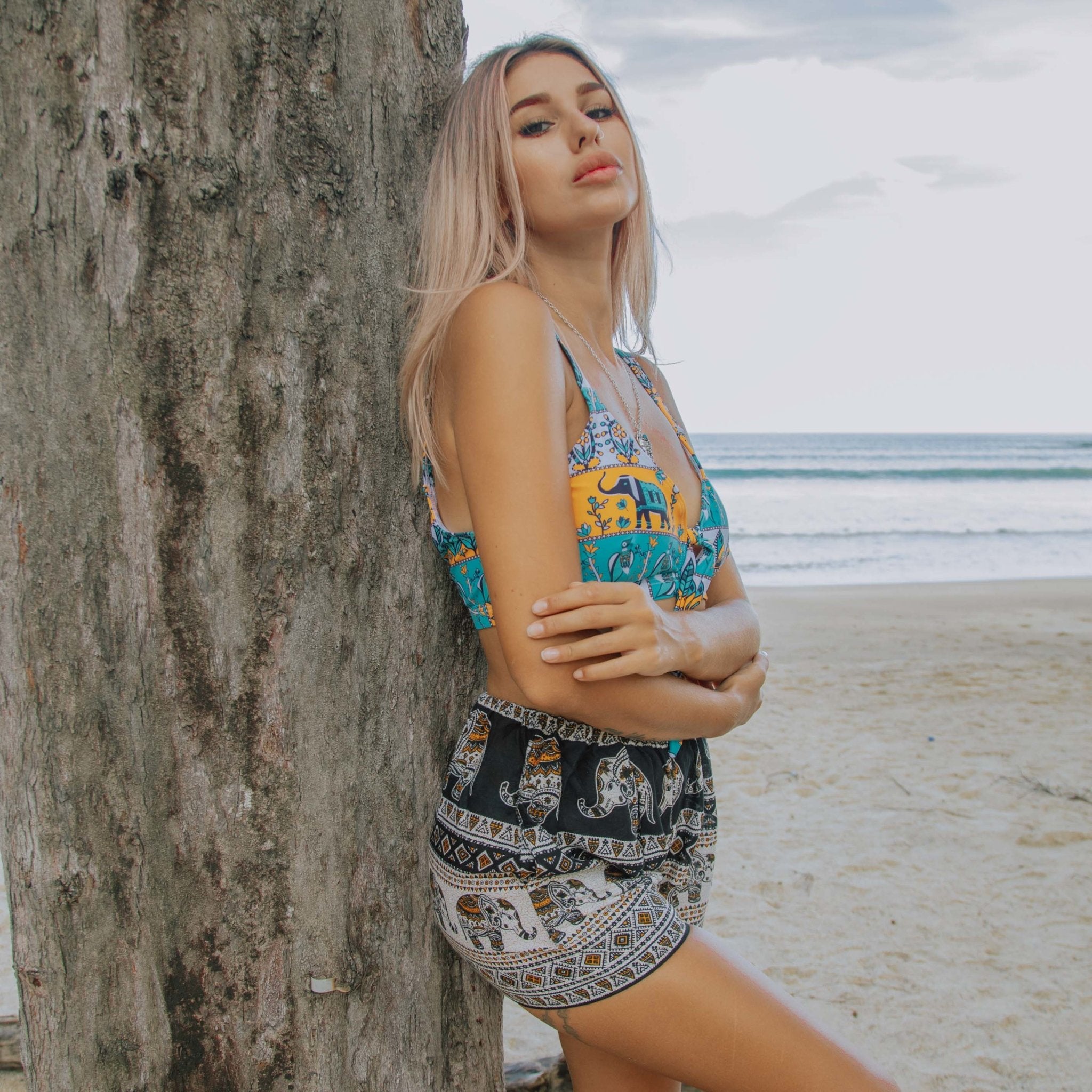 ANGKOR SHORTS Elepanta Women's Shorts - Buy Today Elephant Pants Jewelry And Bohemian Clothes Handmade In Thailand Help To Save The Elephants FairTrade And Vegan