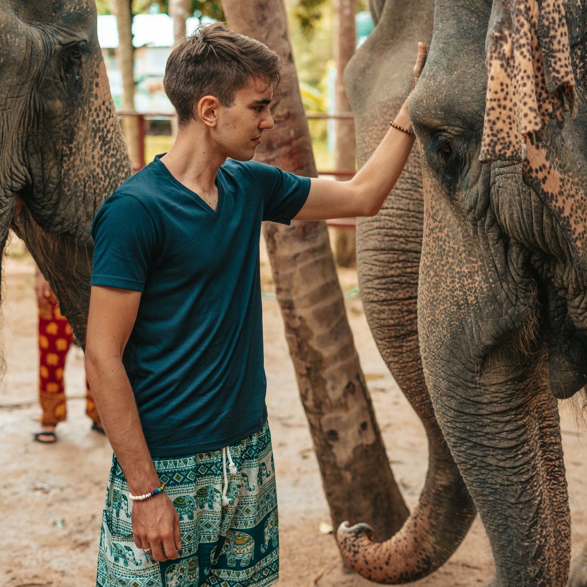ANGKOR MEN'S SHORTS Elepanta Men's Shorts - Buy Today Elephant Pants Jewelry And Bohemian Clothes Handmade In Thailand Help To Save The Elephants FairTrade And Vegan