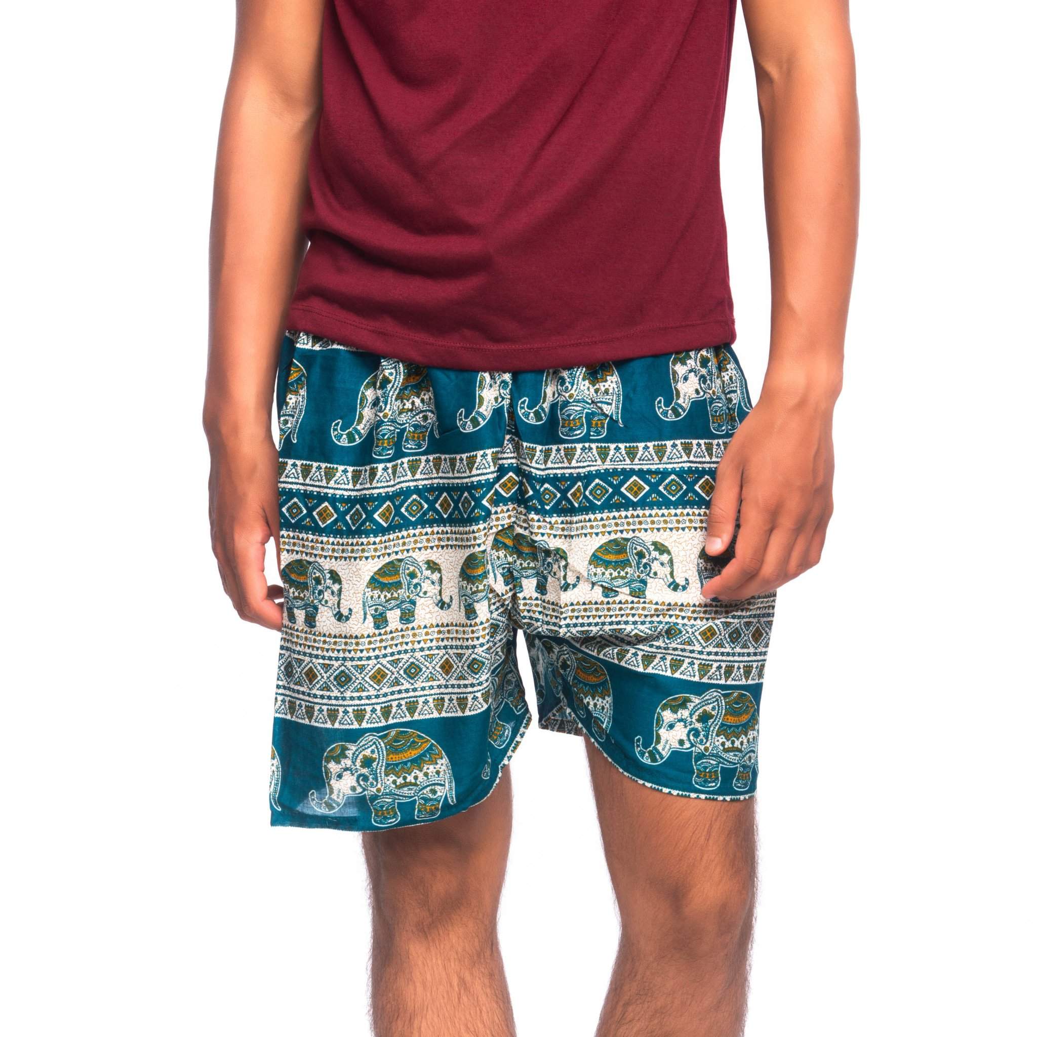 ANGKOR MEN'S SHORTS Elepanta Men's Shorts - Buy Today Elephant Pants Jewelry And Bohemian Clothes Handmade In Thailand Help To Save The Elephants FairTrade And Vegan