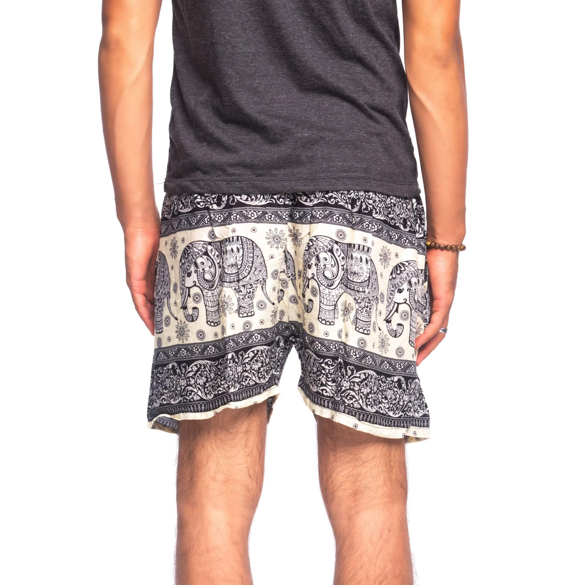 BALI MEN'S SHORTS Elepanta Men's Shorts - Buy Today Elephant Pants Jewelry And Bohemian Clothes Handmade In Thailand Help To Save The Elephants FairTrade And Vegan