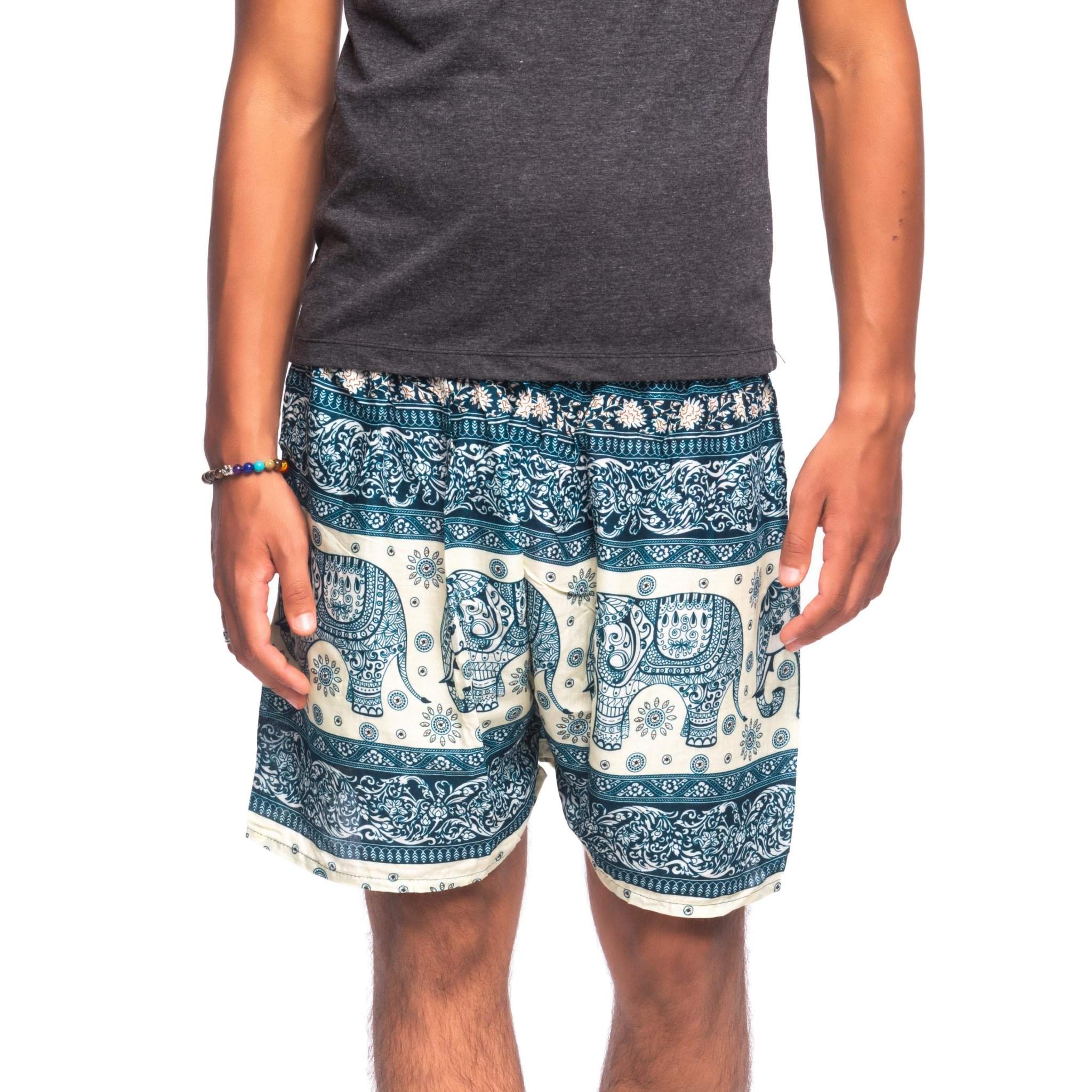 BALI MEN'S SHORTS Elepanta Men's Shorts - Buy Today Elephant Pants Jewelry And Bohemian Clothes Handmade In Thailand Help To Save The Elephants FairTrade And Vegan