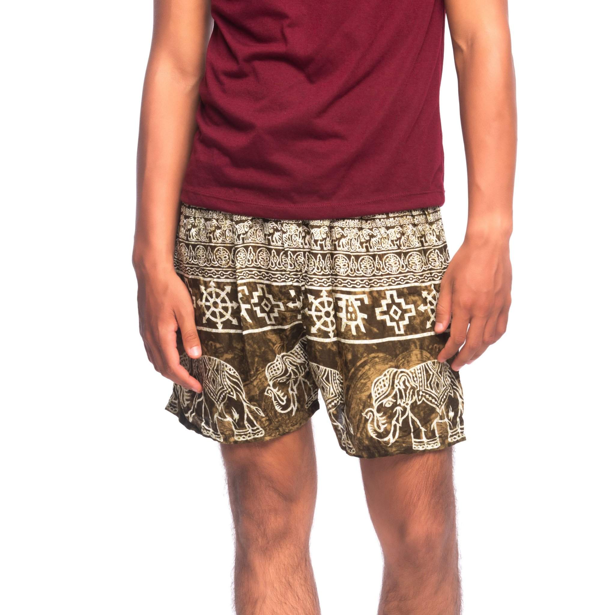COLOMBO MEN'S SHORTS Elepanta Men's Shorts - Buy Today Elephant Pants Jewelry And Bohemian Clothes Handmade In Thailand Help To Save The Elephants FairTrade And Vegan