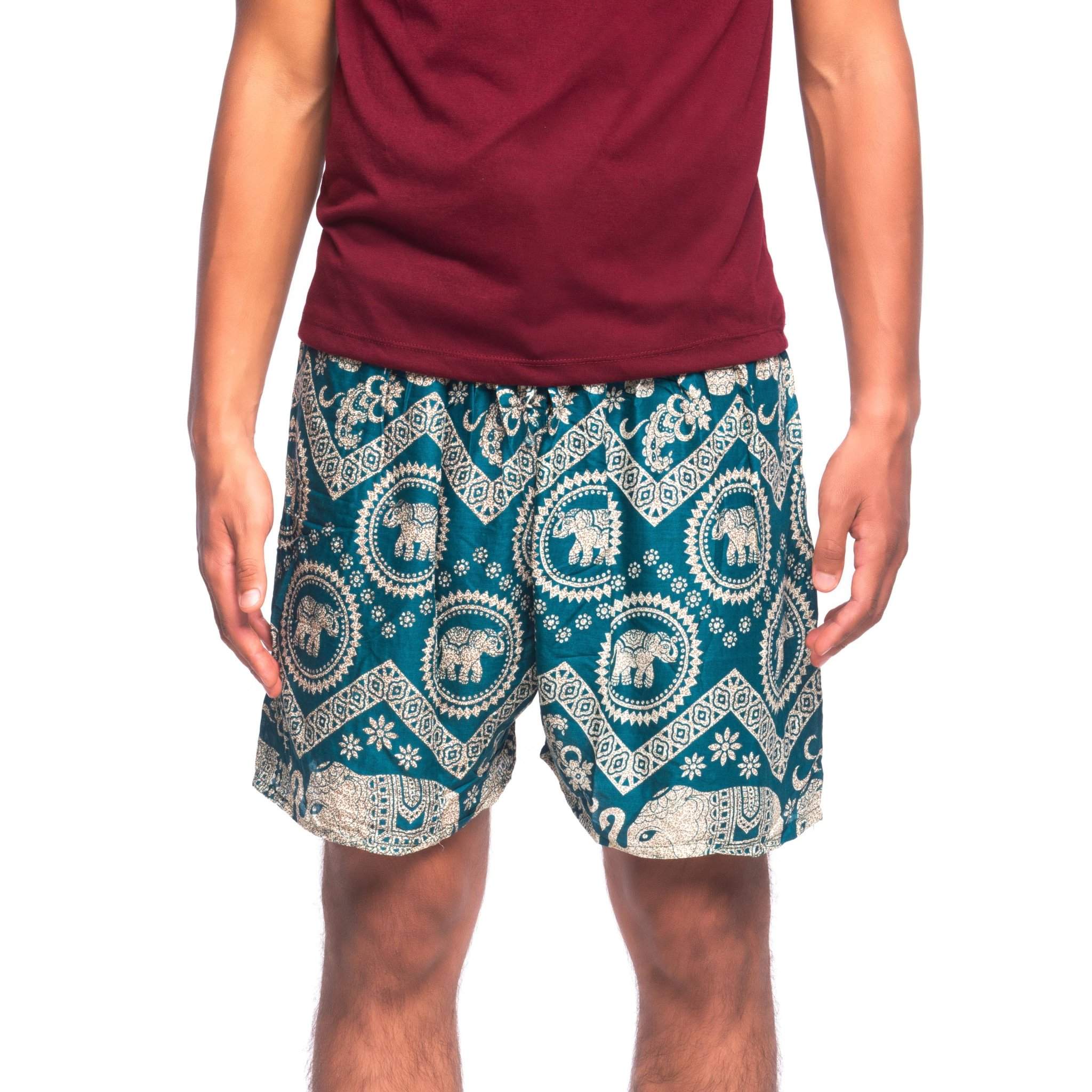 KRABI MEN'S SHORTS Elepanta Men's Shorts - Buy Today Elephant Pants Jewelry And Bohemian Clothes Handmade In Thailand Help To Save The Elephants FairTrade And Vegan