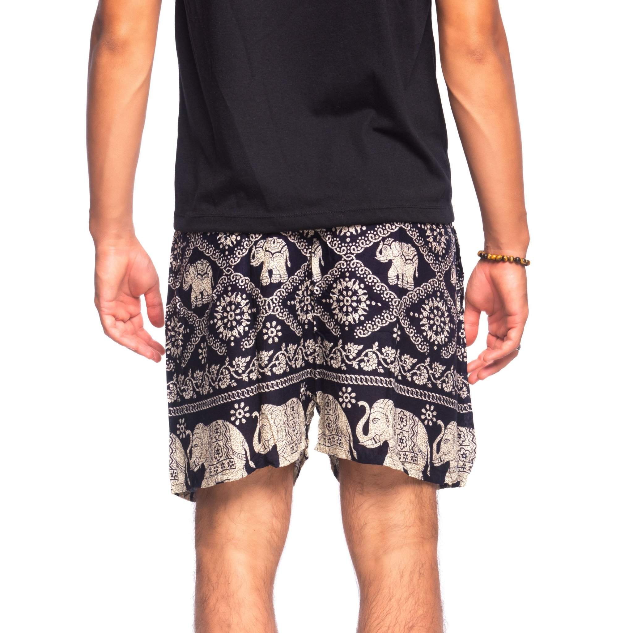 MANDALAY MEN'S SHORTS Elepanta Men's Shorts - Buy Today Elephant Pants Jewelry And Bohemian Clothes Handmade In Thailand Help To Save The Elephants FairTrade And Vegan