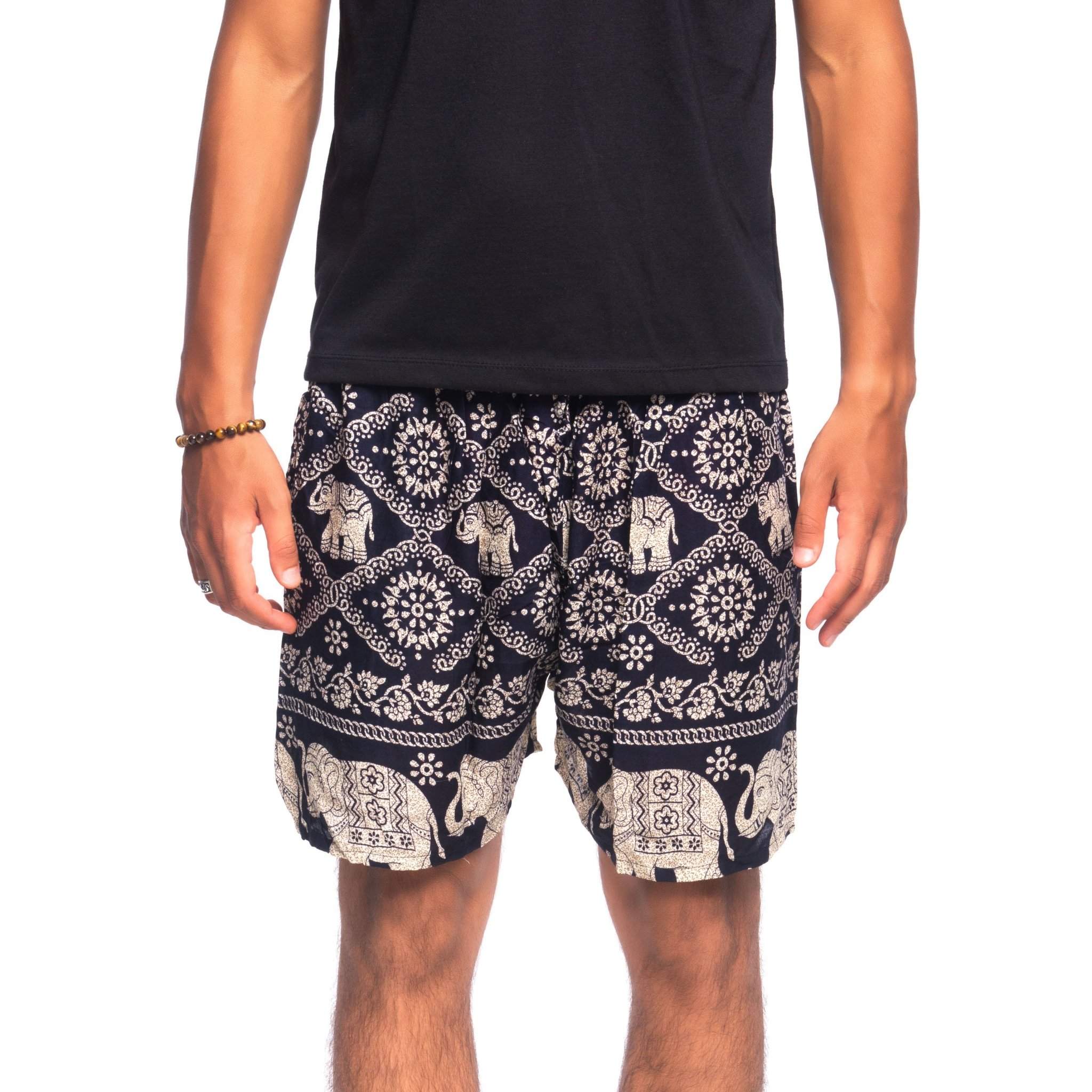 MANDALAY MEN'S SHORTS Elepanta Men's Shorts - Buy Today Elephant Pants Jewelry And Bohemian Clothes Handmade In Thailand Help To Save The Elephants FairTrade And Vegan