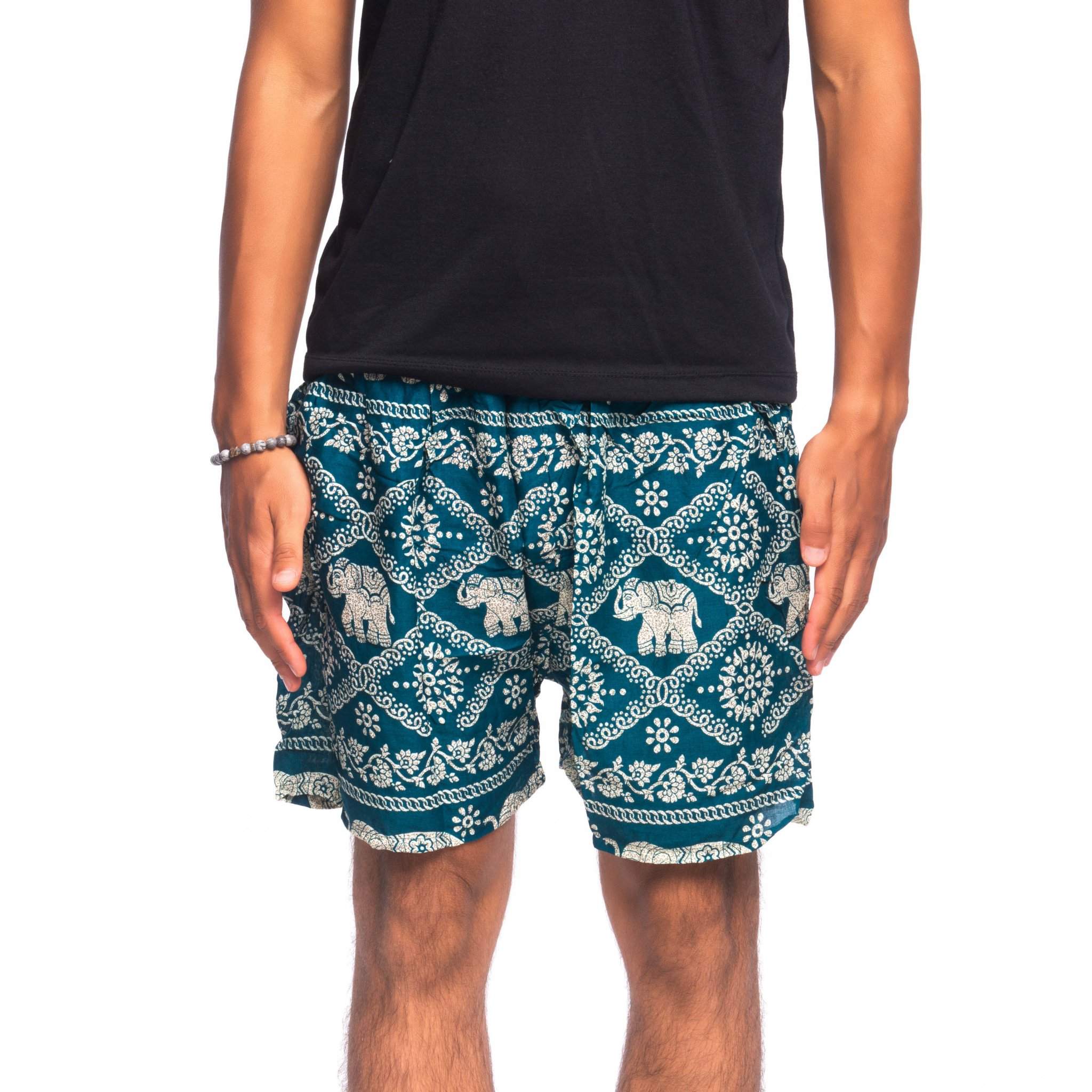 MANDALAY MEN'S SHORTS Elepanta Men's Shorts - Buy Today Elephant Pants Jewelry And Bohemian Clothes Handmade In Thailand Help To Save The Elephants FairTrade And Vegan