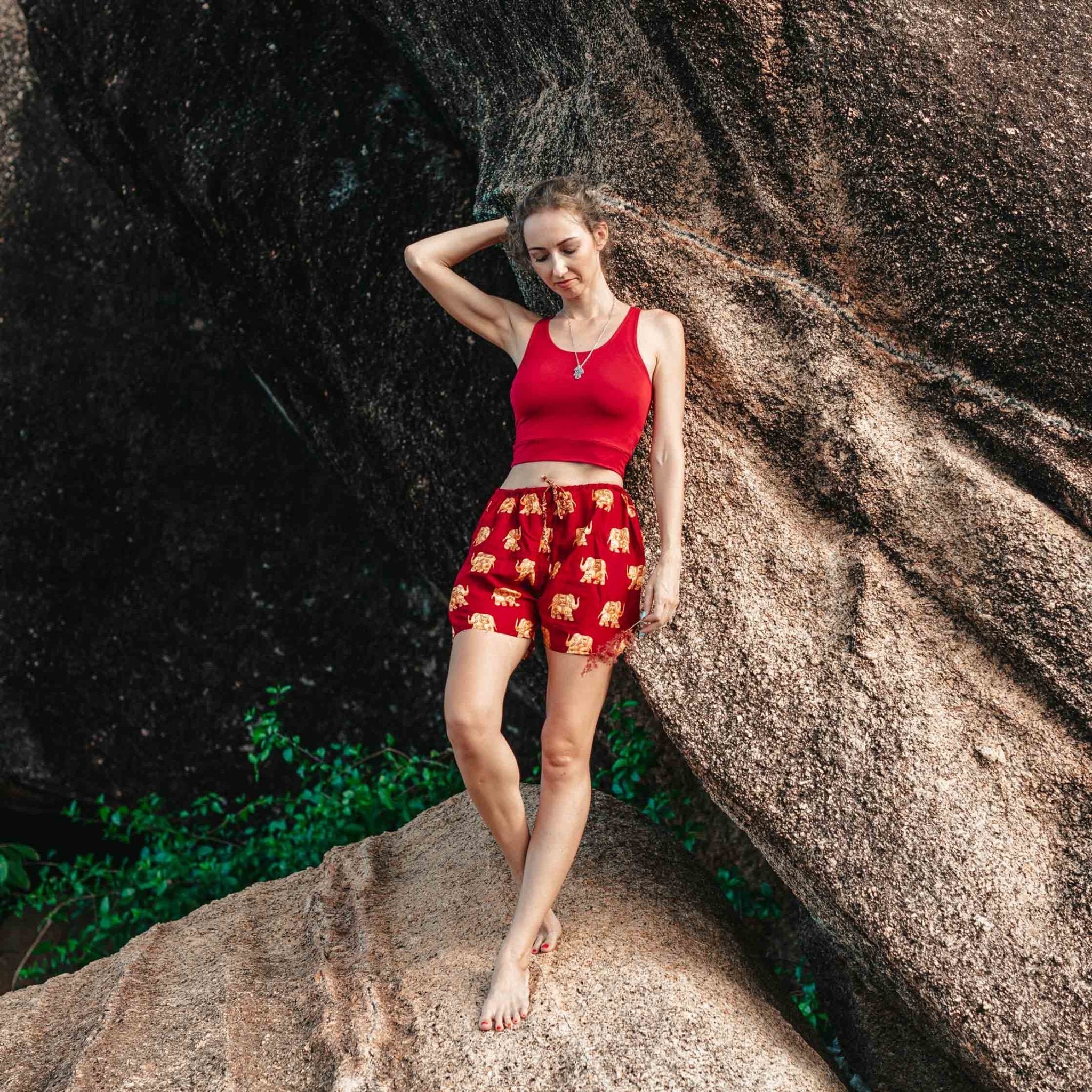 SAVANNA SHORTS Elepanta Women's Shorts - Buy Today Elephant Pants Jewelry And Bohemian Clothes Handmade In Thailand Help To Save The Elephants FairTrade And Vegan