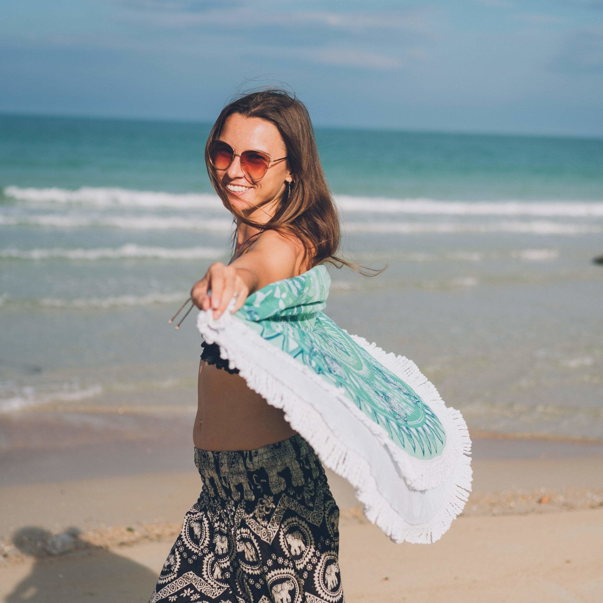 ANGKOR BEACH TOWEL Elepanta Beach Towels - Buy Today Elephant Pants Jewelry And Bohemian Clothes Handmade In Thailand Help To Save The Elephants FairTrade And Vegan