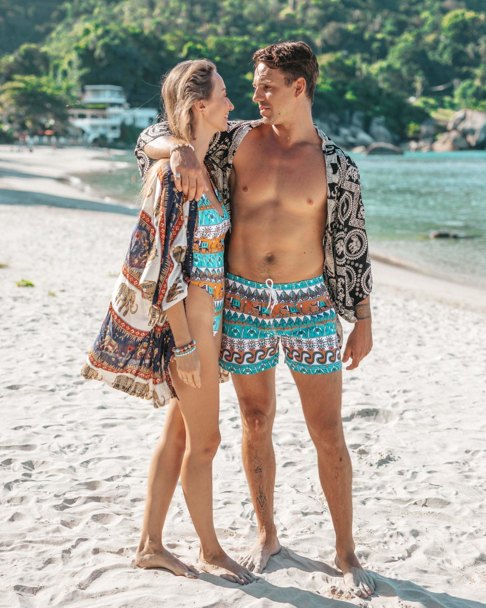 LAOS SWIM TRUNKS Elepanta Swim Trunks - Buy Today Elephant Pants Jewelry And Bohemian Clothes Handmade In Thailand Help To Save The Elephants FairTrade And Vegan