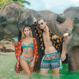 LAOS SWIM TRUNKS Elepanta Swim Trunks - Buy Today Elephant Pants Jewelry And Bohemian Clothes Handmade In Thailand Help To Save The Elephants FairTrade And Vegan